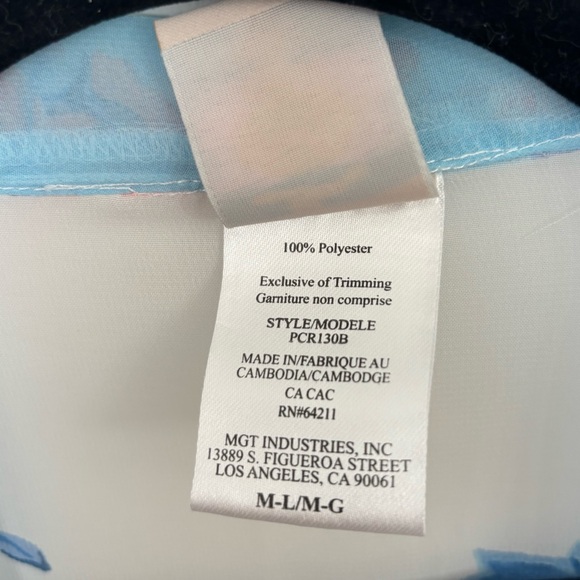 NWOT In Bloom by Jonquil Porcelain Rose Wrap Kimono Robe - Picture 9 of 9